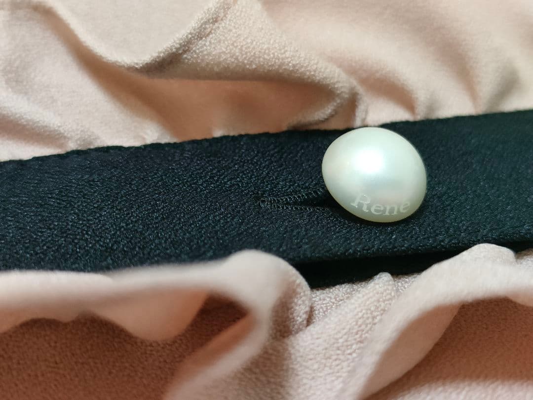 【超美品】Reneルネ バイカラーフリルブラウス34