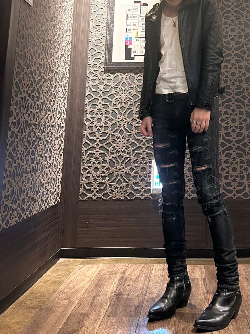 Archive レザージャケット　タイト