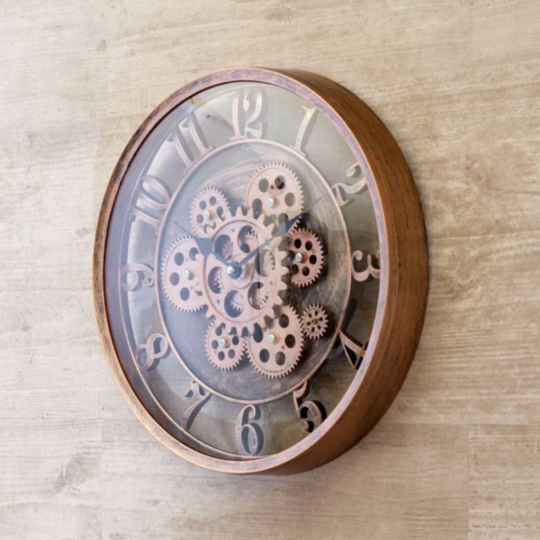 【掛時計】Decorative Wall Clock ウォールクロック Gear