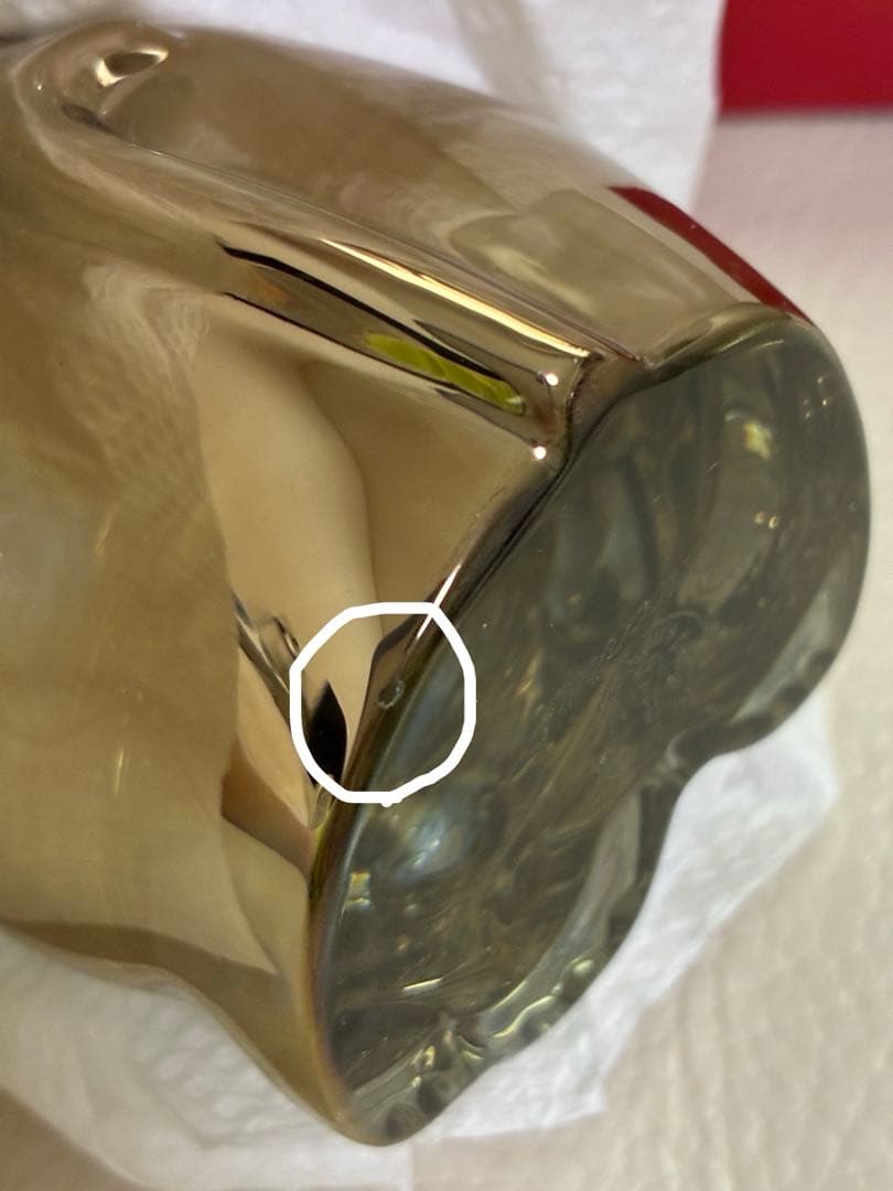 Baccarat バカラ　まねき猫　招き猫 ゴールド