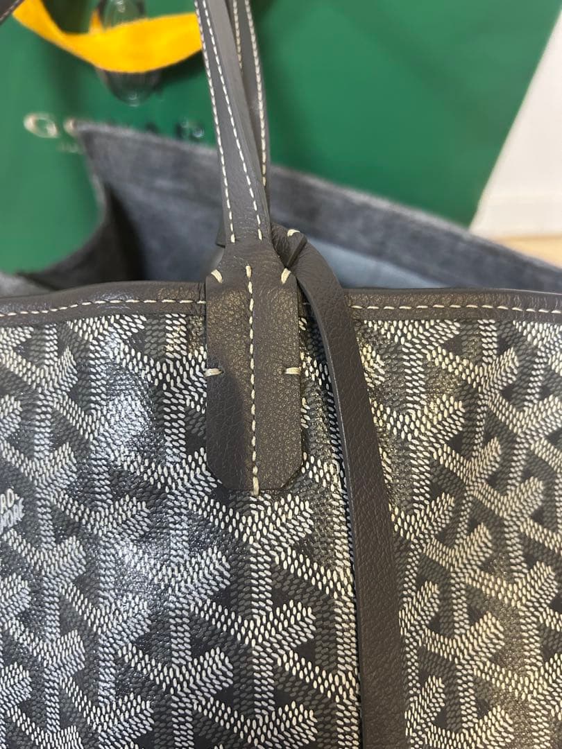 【購入証明書あり】ゴヤール アンジュPM リバーシブル グレー