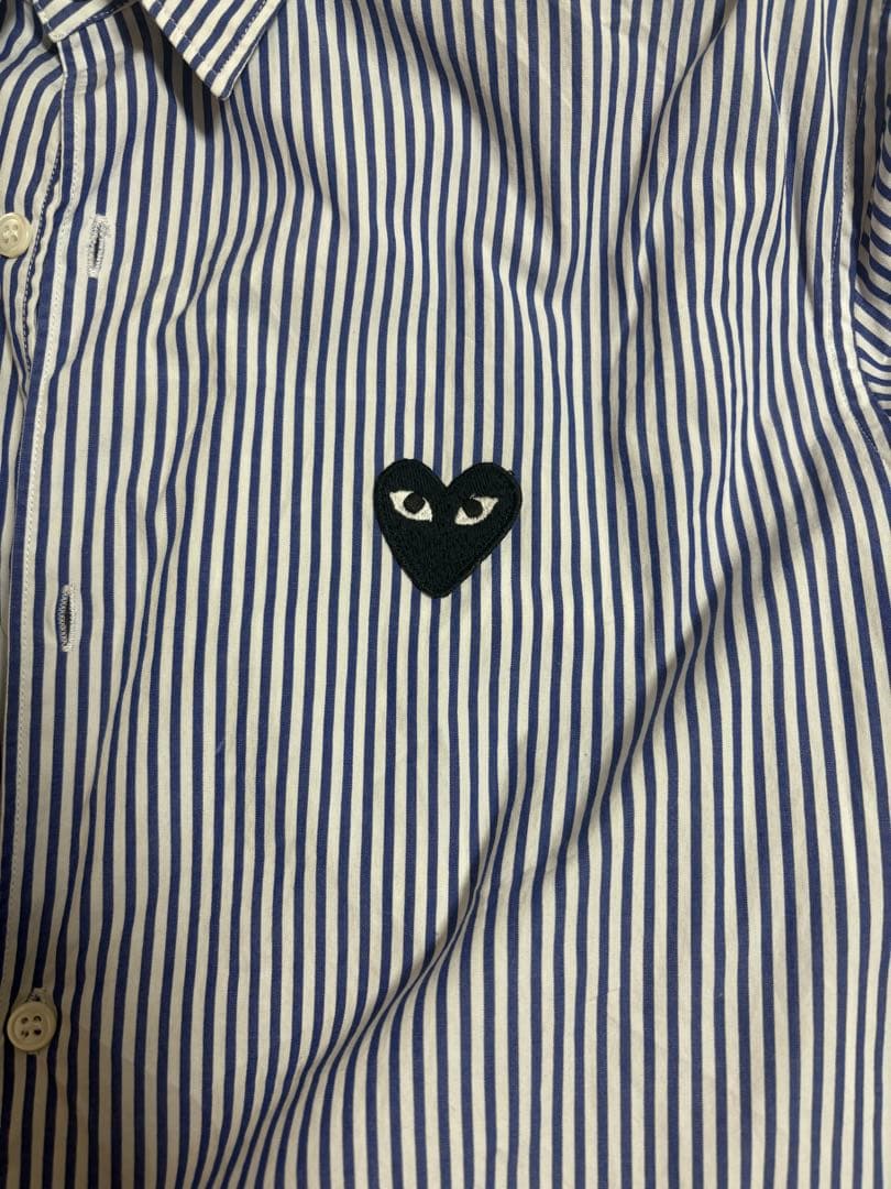 ストライプ長袖シャツ　PLAY COMME des GARCONS