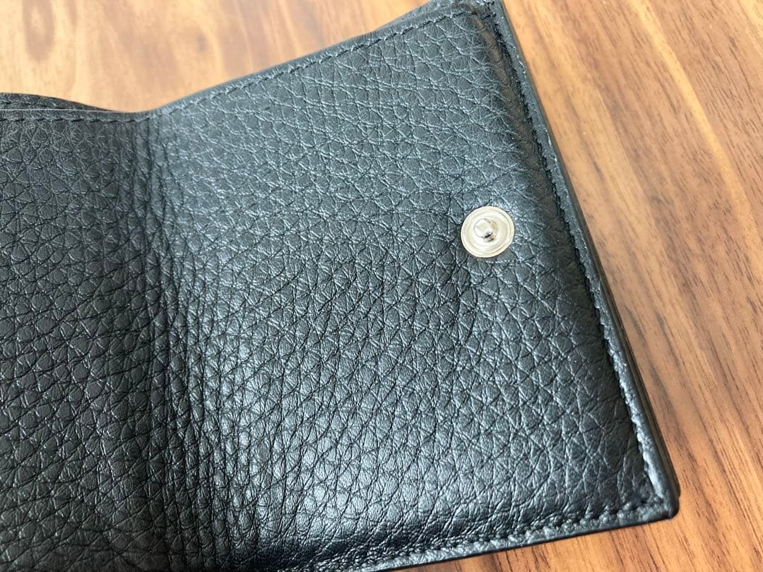 中古　フェンディ並行輸入品ダークグレー 三つ折り財布