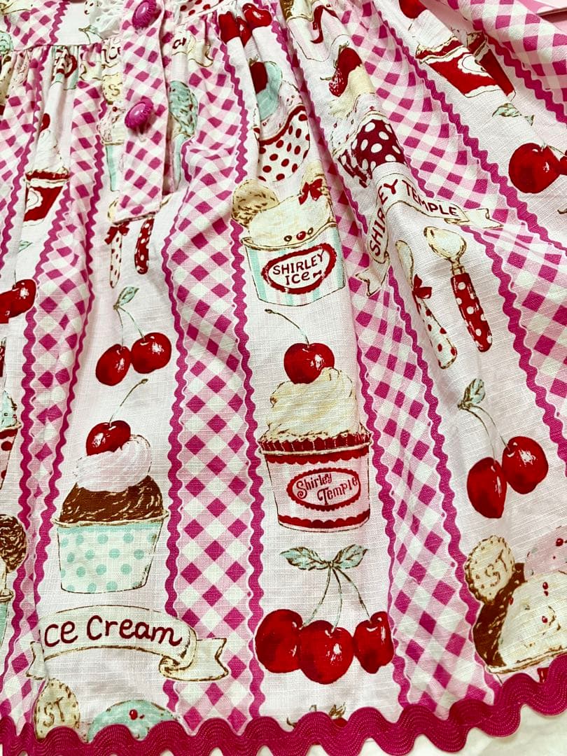 シャーリーテンプル 限定カップアイス ノースリーブワンピース セーラー 120