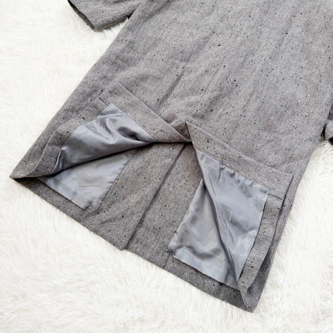 フィグロンドン リネン ウール混 ロングコート fig London Aライン