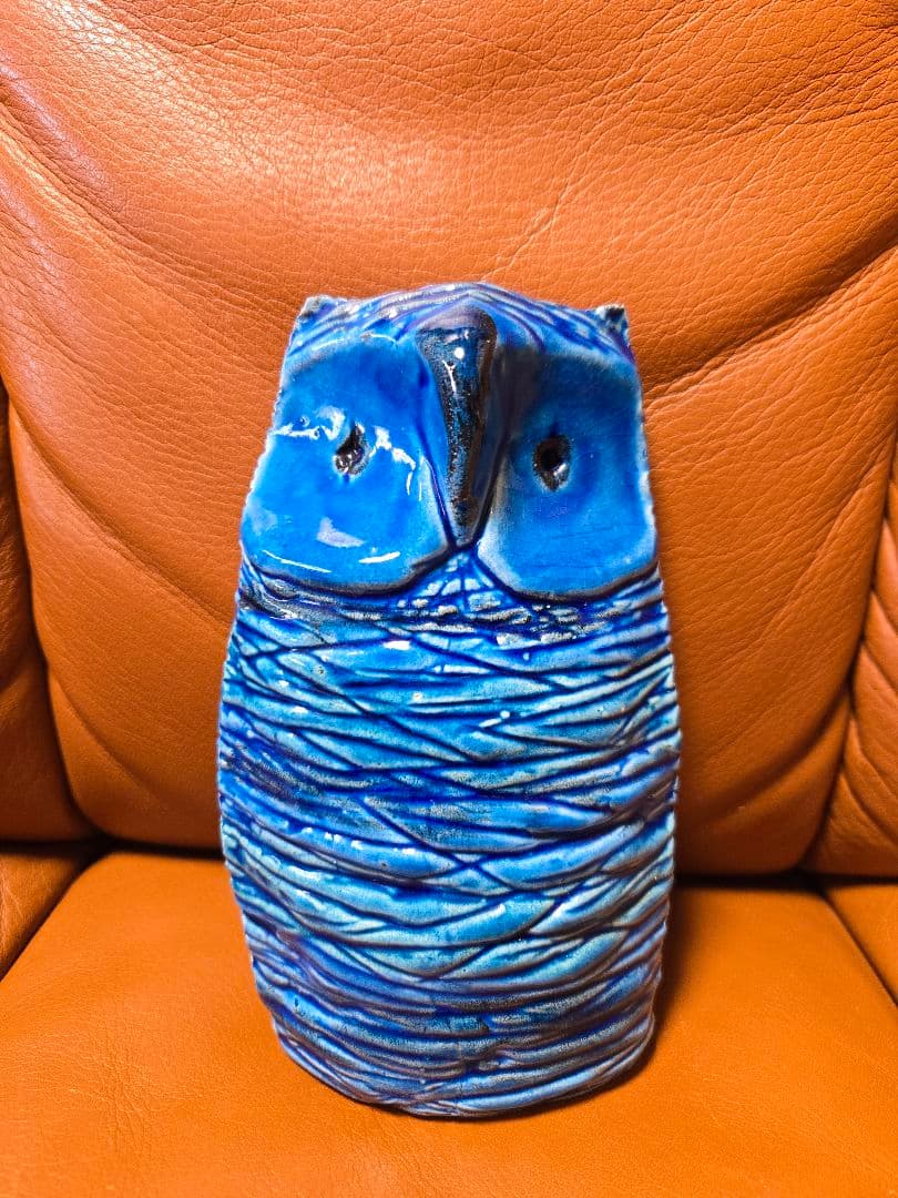 FLAVIA　フラビア　ビトッシ　リミニブルー　ふくろう　置物