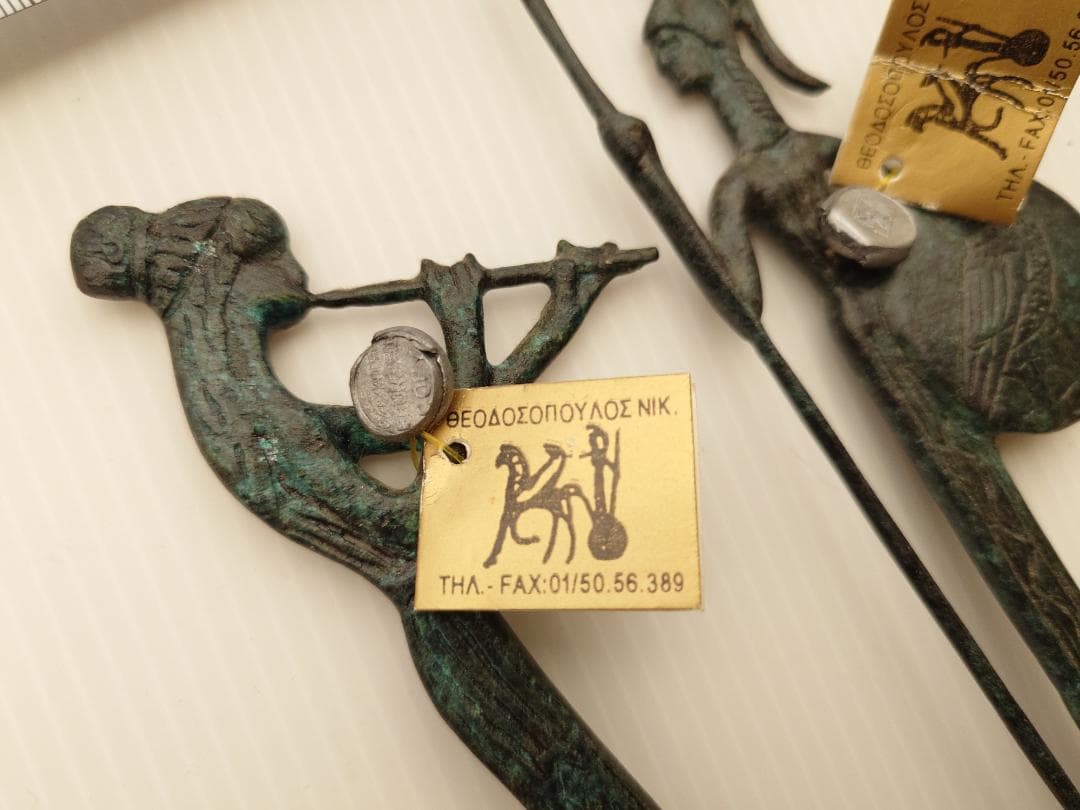 ギリシャ土産　古代風置物　真鍮製