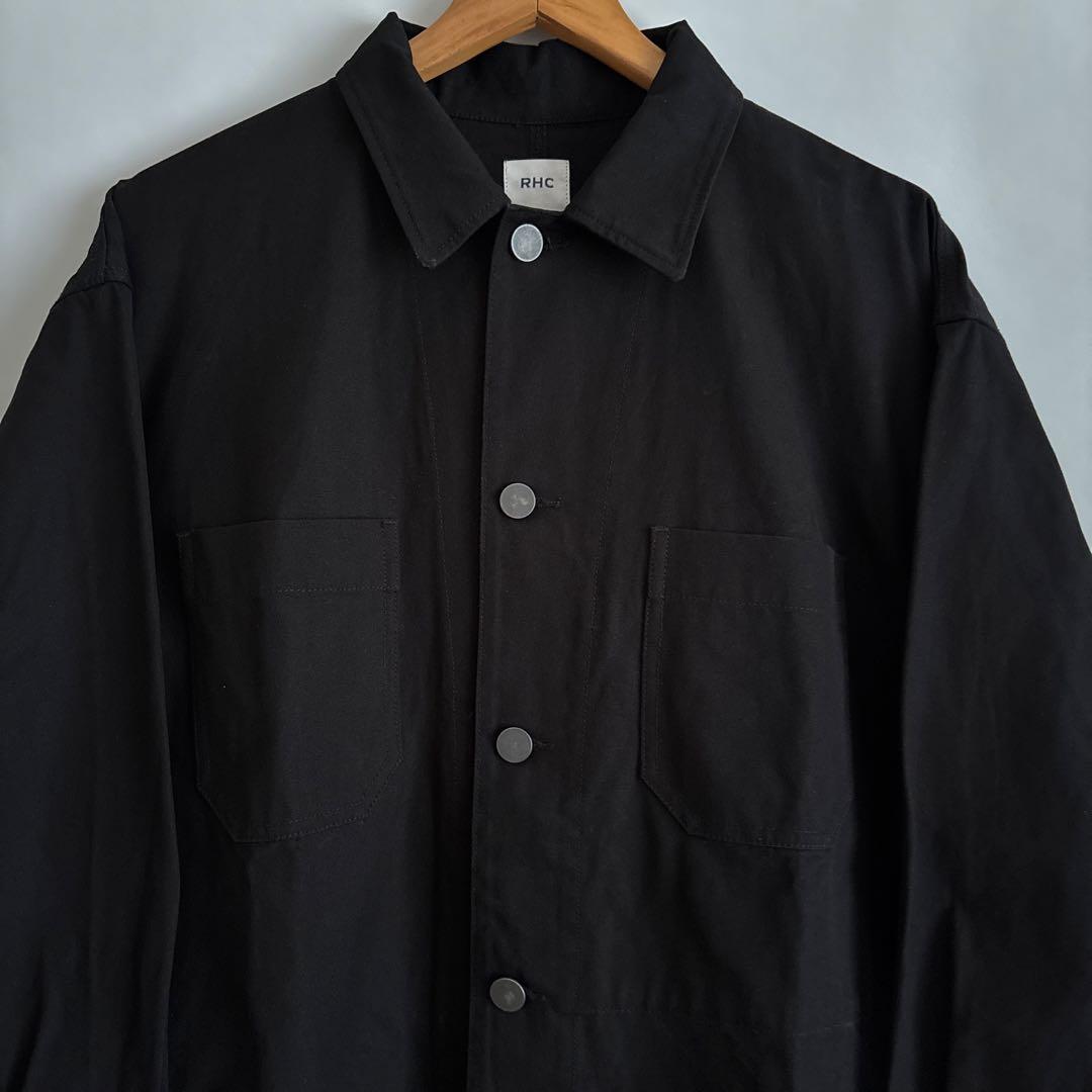 RHC ブラック カバーオール ジャケット Lロンハーマン Ron Herman