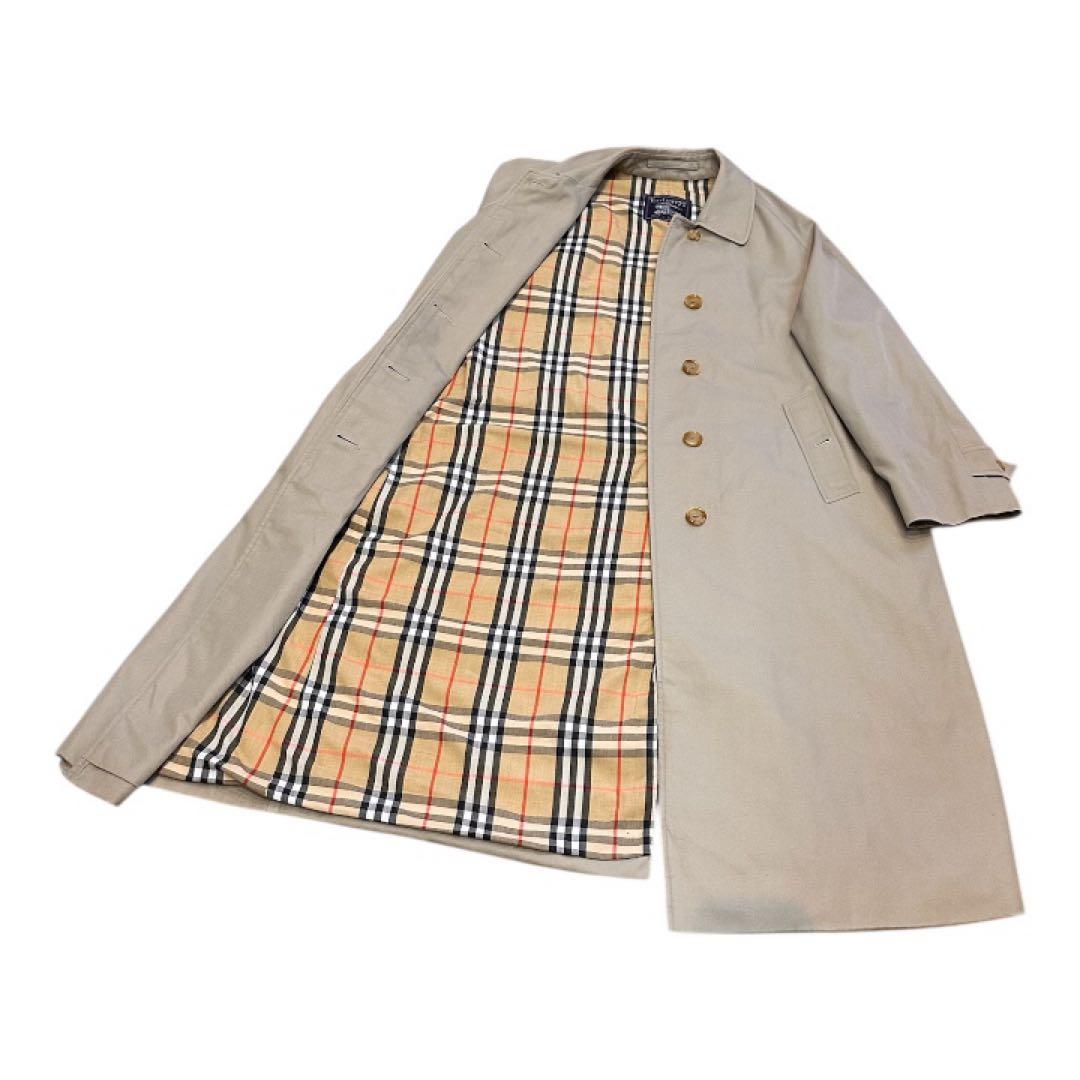最終値下げ英国製 90s バーバリー ステンカラーコート レディース ロング