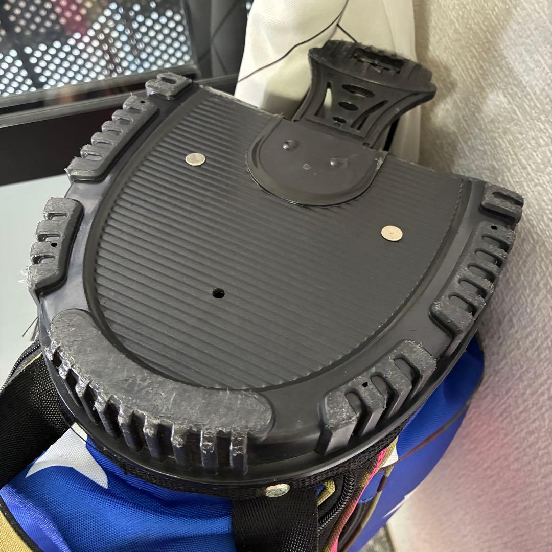 ダンスウィズドラゴン キャディバッグ スタンド式 4分割 軽量モデル 迷彩 星柄