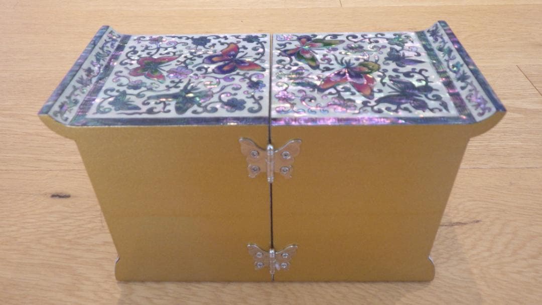 【9800円→8500円】韓国伝統工芸品 双子宝石箱 螺鈿細工ジュエリーボックス