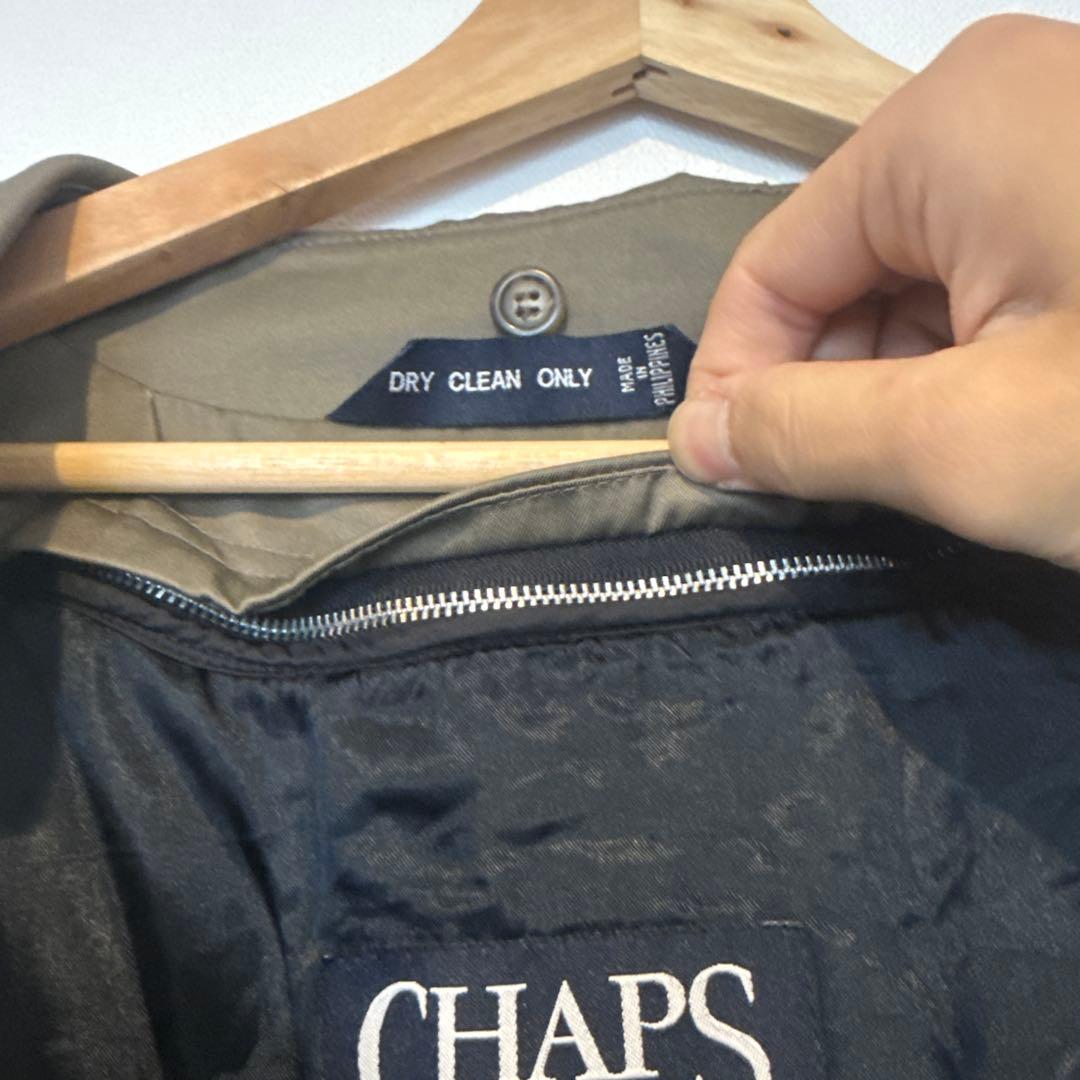 chaps Ralph Laurenカーキ ダブルブレスト トレンチコート