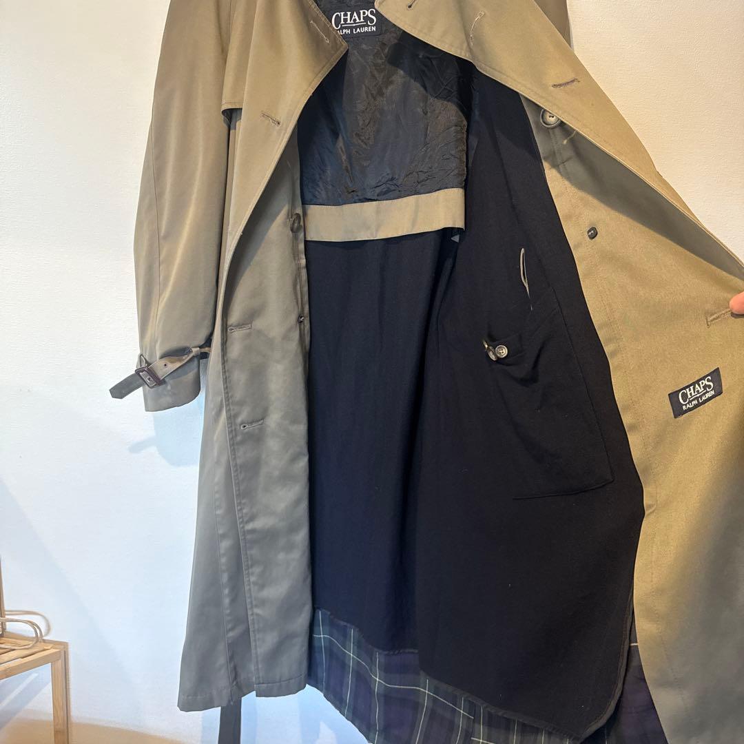 chaps Ralph Laurenカーキ ダブルブレスト トレンチコート