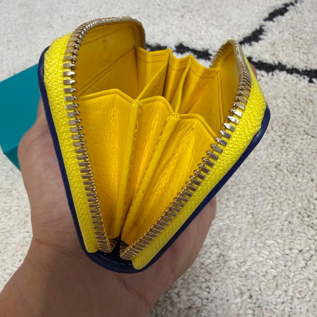 BAHARI ターコイズ✖️イエロー マルチケースⅡ箱有り