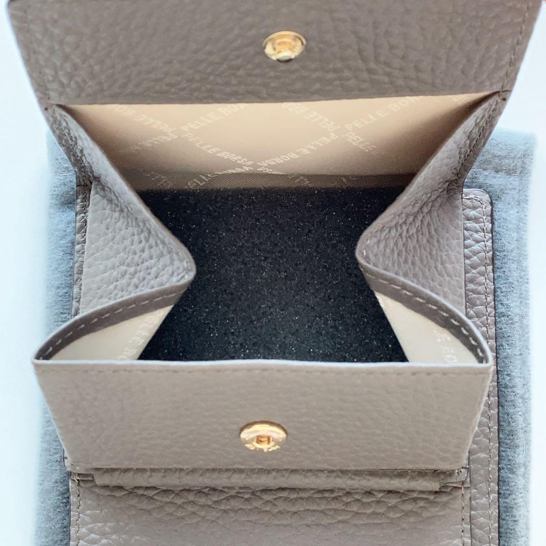 【 新品未使用 】PELLE BORSA ペレボルサ 二つ折り財布 ライラック