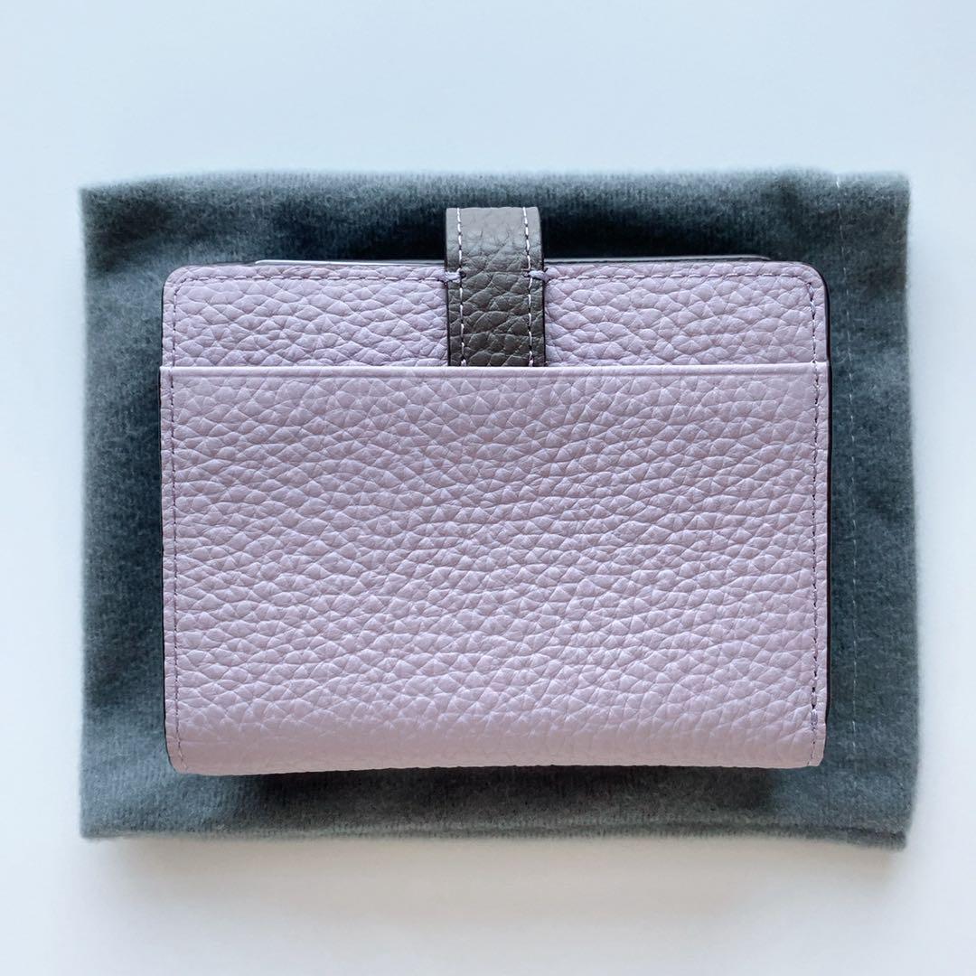 【 新品未使用 】PELLE BORSA ペレボルサ 二つ折り財布 ライラック