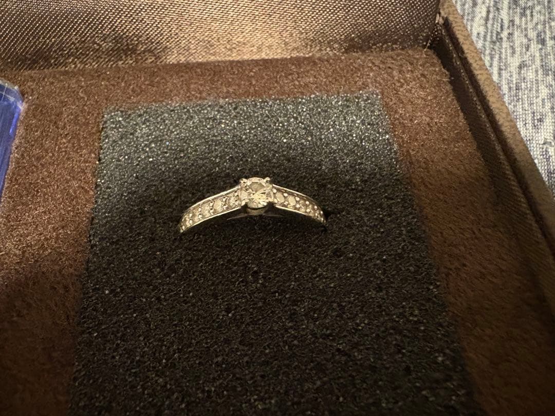 H&C【中央宝研鑑定書付】pt950ハートアンドキューピッドダイヤモンドリング