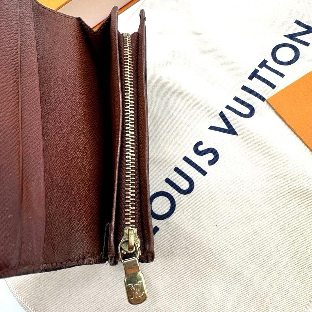 ルイヴィトン モノグラム ポルトモネビエ トレゾール 二つ折り財布 Lジップ