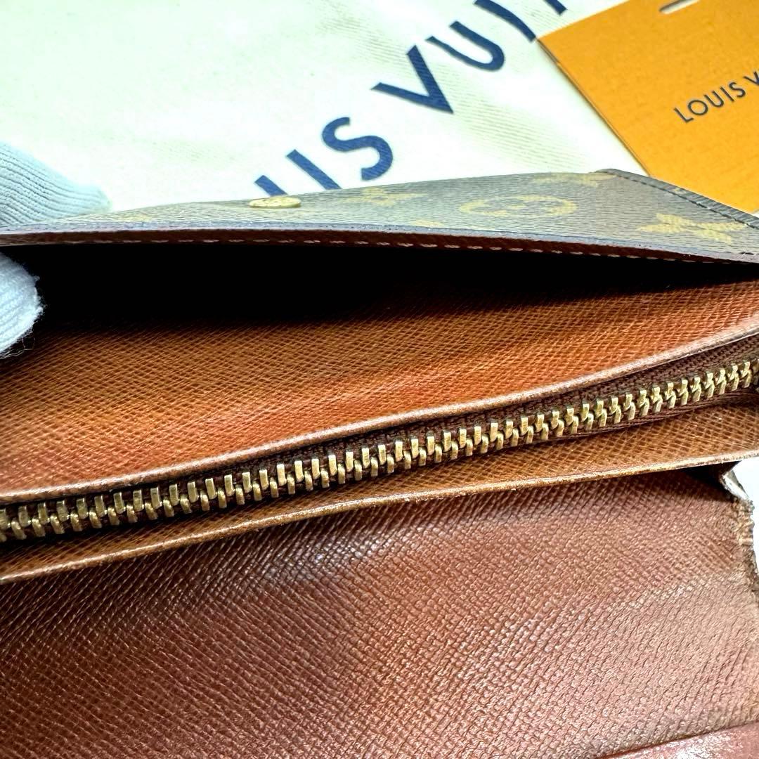 ルイヴィトン モノグラム ポルトモネビエ トレゾール 二つ折り財布 Lジップ