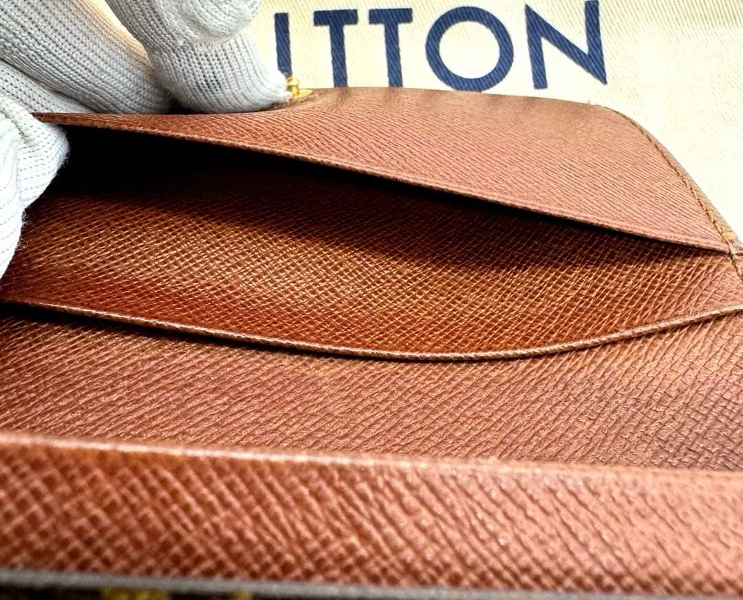 ルイヴィトン モノグラム ポルトモネビエ トレゾール 二つ折り財布 Lジップ