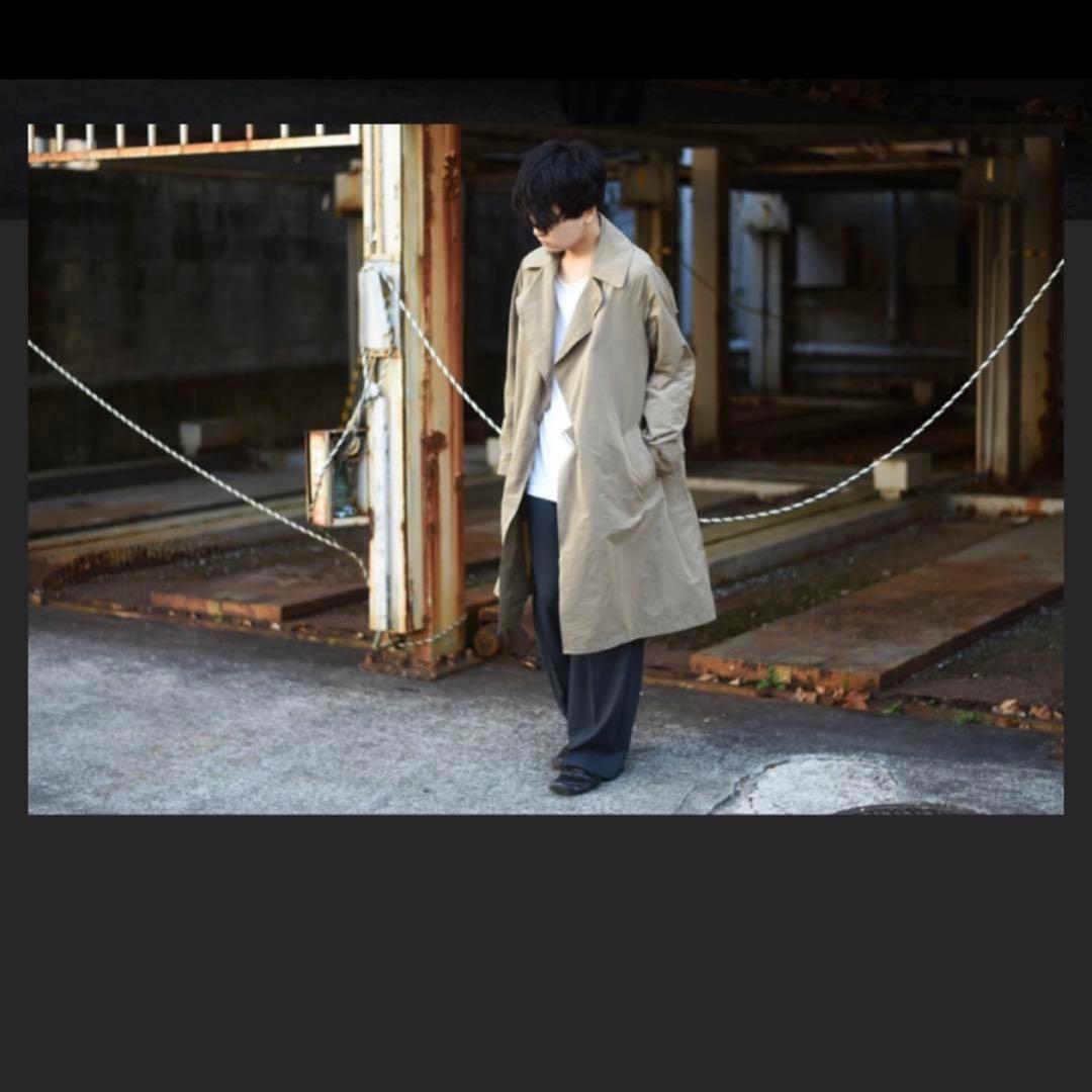 COMOLI 名作17SS コットンナイロン タイロッケンコート サイズ1 美品