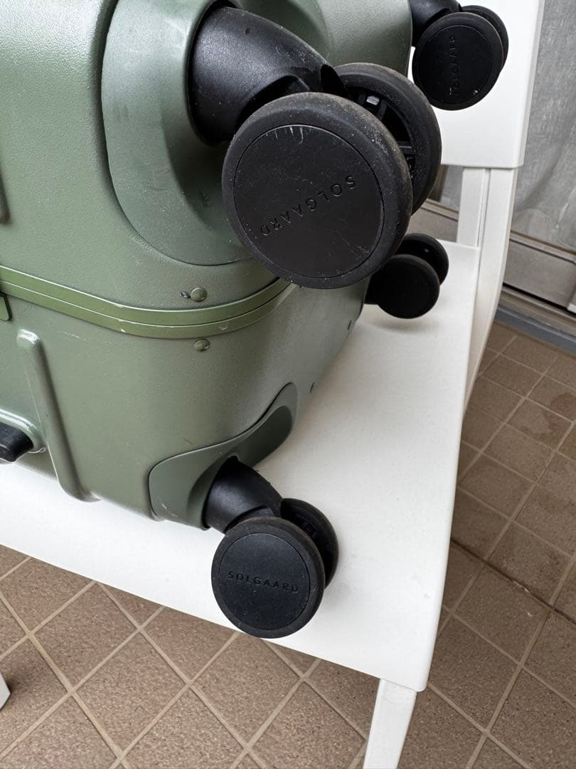 【中古】SOLGAARD ソルガード60L 時短スーツケース グリーン 随時値引