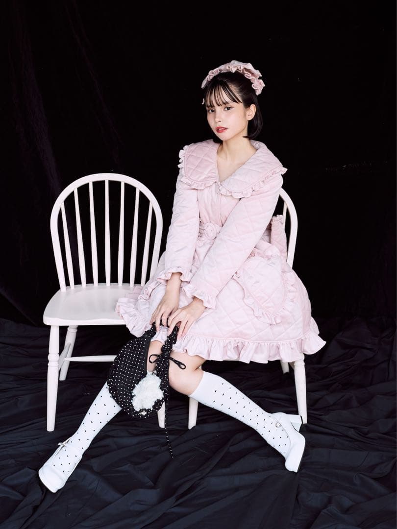 Starry⭐︎キルティングコート　白