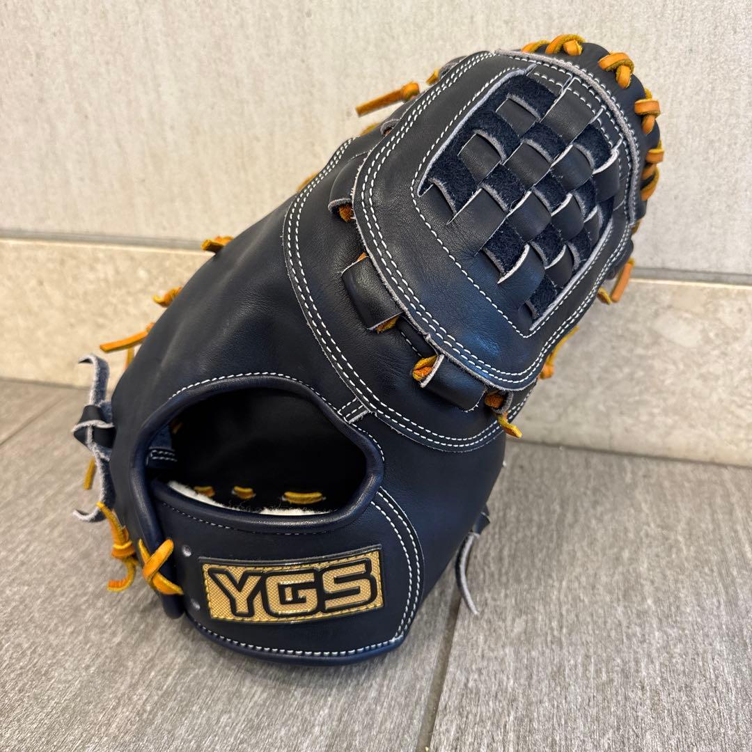 【美品】YGSプロライン硬式用　バスケットウェブファーストミット　ブラック×タン