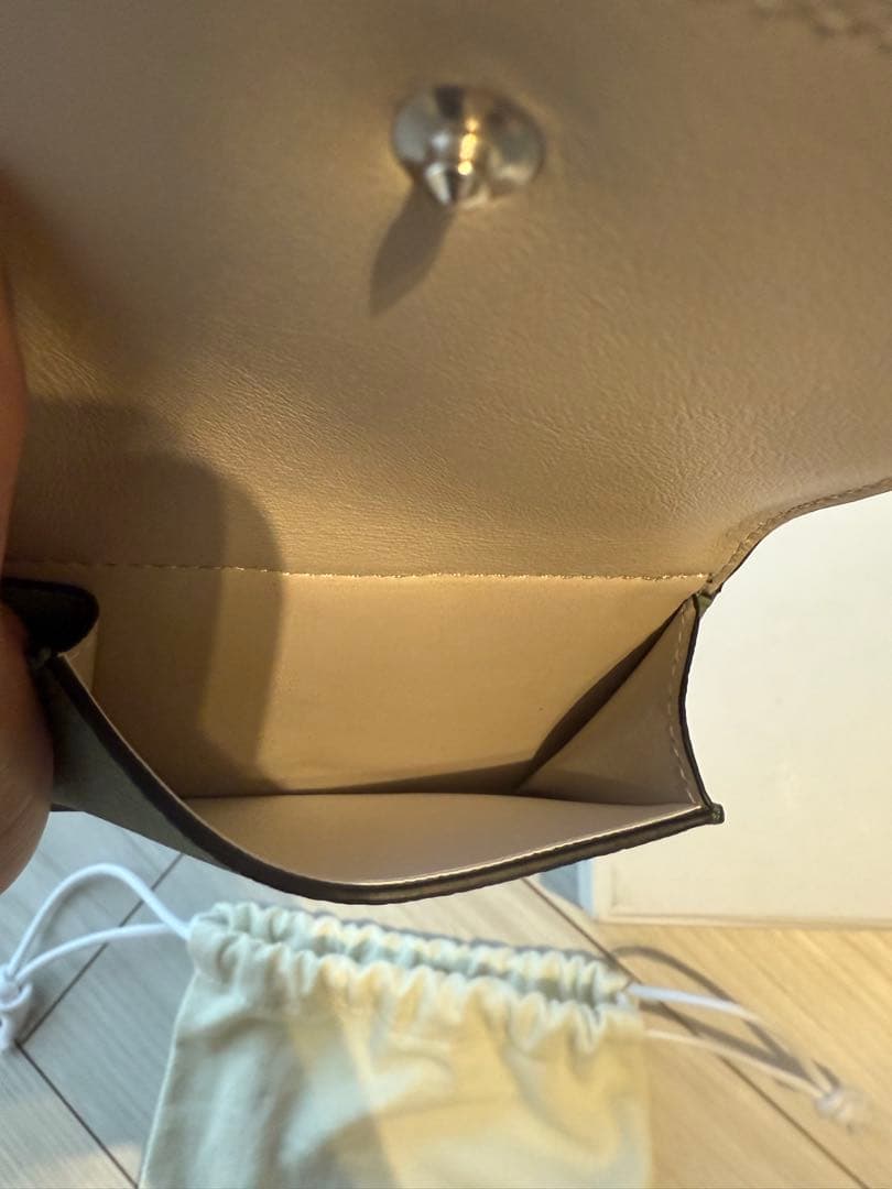 LOEWE 三つ折り財布 グリーン
