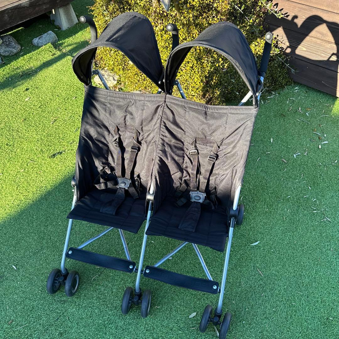 COOL KIDS 二人乗り　ベビーカー 折りたたみ可 旅行向き 使用回数少なめ
