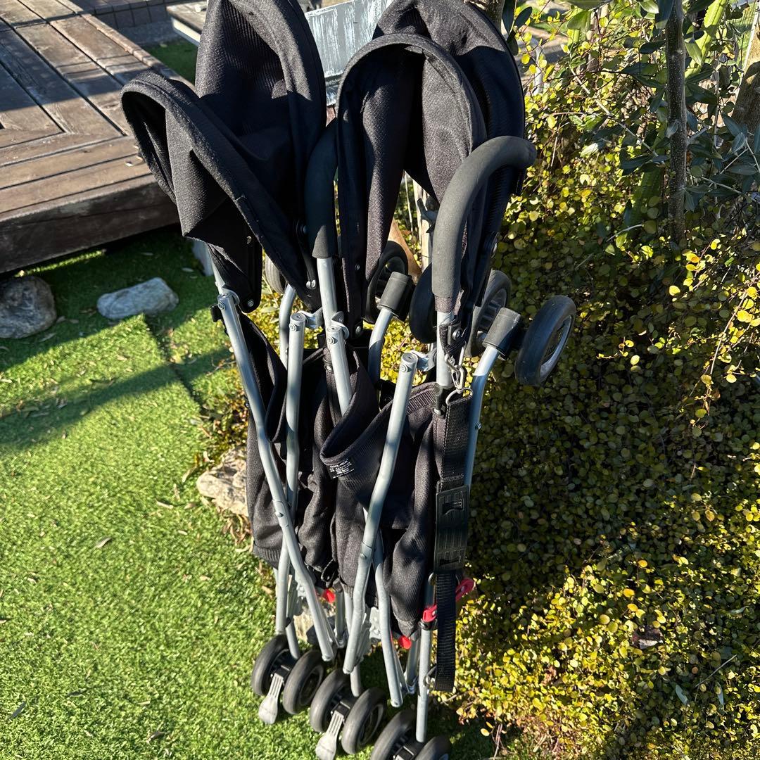 COOL KIDS 二人乗り　ベビーカー 折りたたみ可 旅行向き 使用回数少なめ