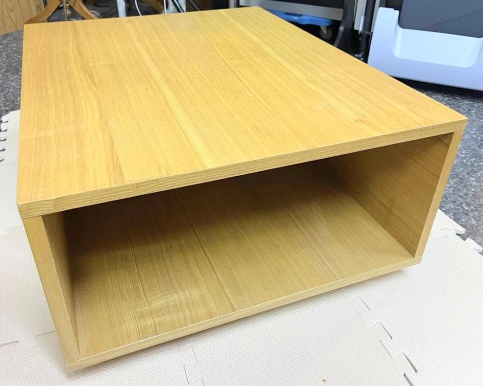 廃盤品　MUJI 無印良品　ボックステーブル　タモ材　ローテーブル