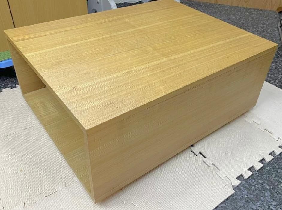 廃盤品　MUJI 無印良品　ボックステーブル　タモ材　ローテーブル