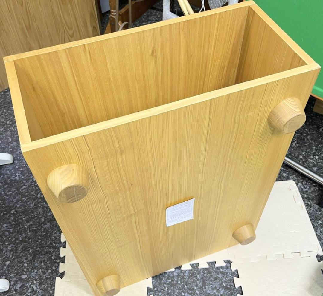 廃盤品　MUJI 無印良品　ボックステーブル　タモ材　ローテーブル