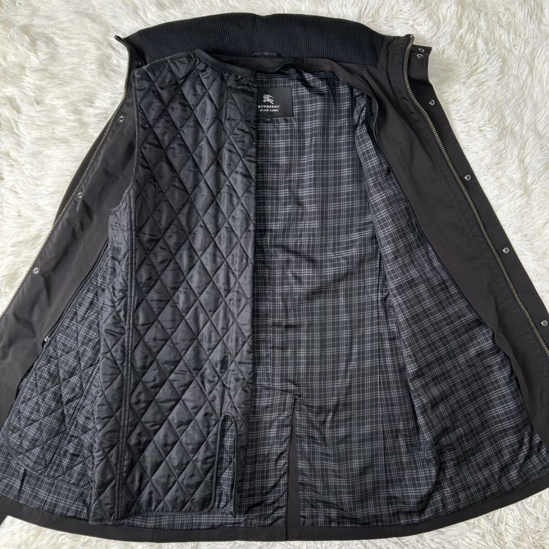【極美品/LL】バーバリーブラックレーベル トレンチコート キルティングライナー