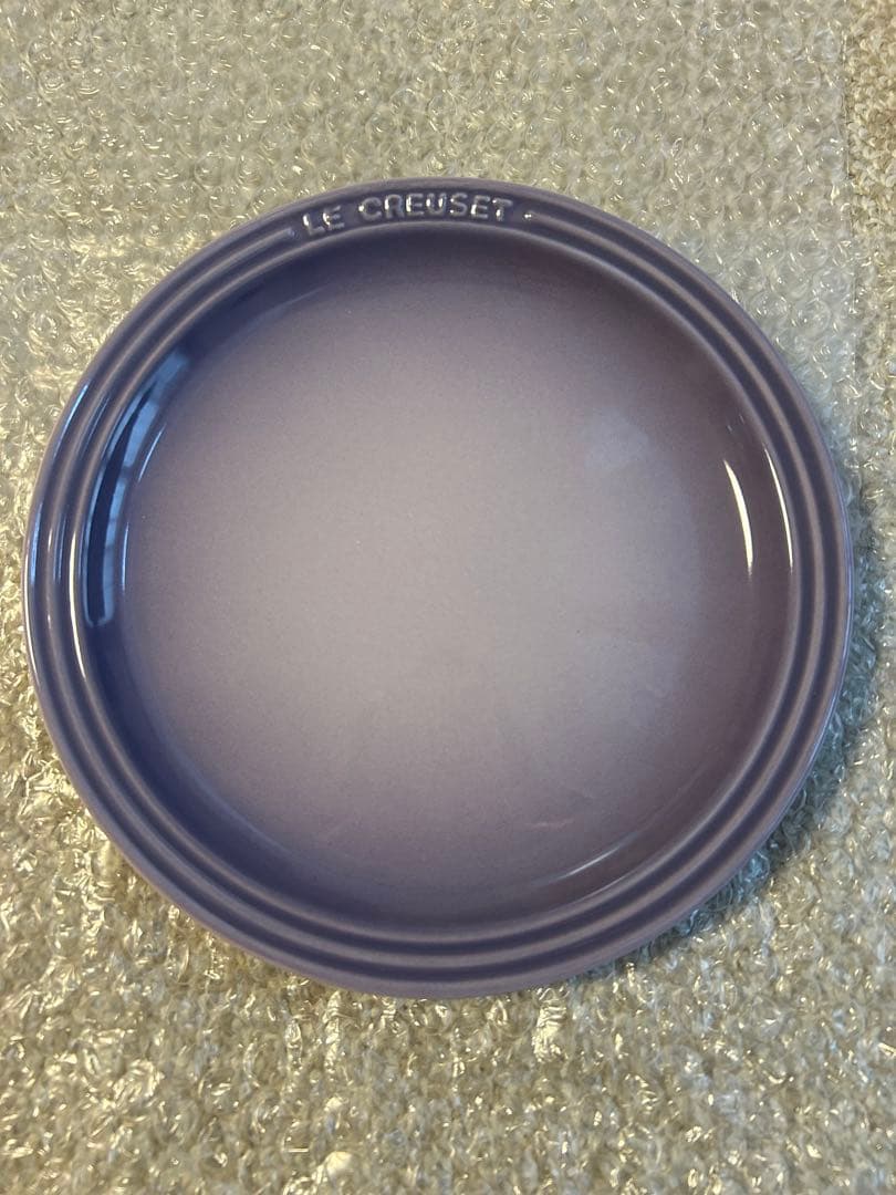 ル・クルーゼ★メゾンドパリ★パイディッシュ・プレート19センチ★モーヴピンク