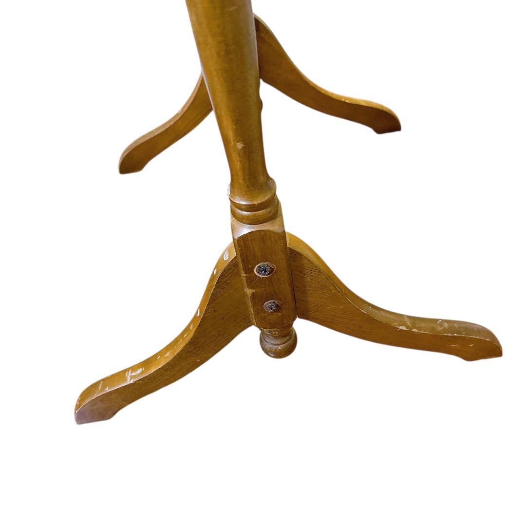 アンティーク　木製　全身鏡　スタンドミラー　ヴィンテージ　オーバル　姿見