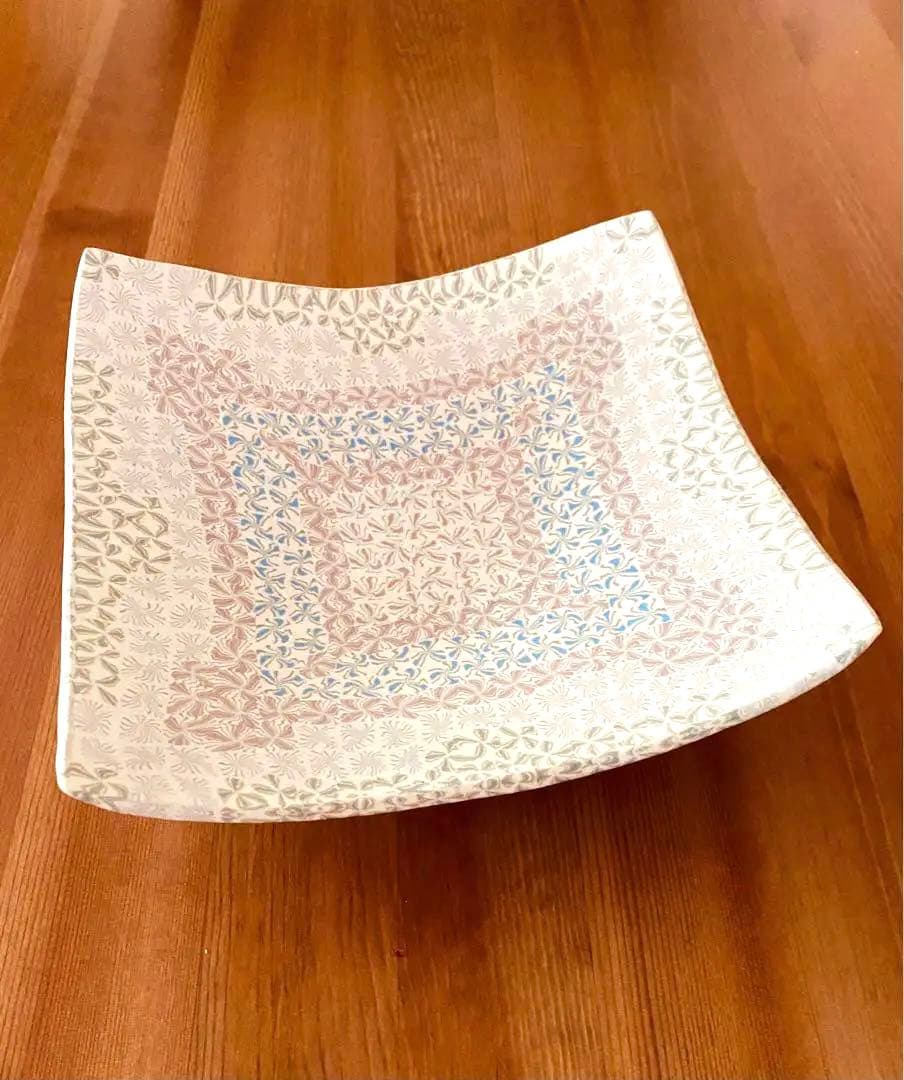 長江哲男　高台皿　　民藝