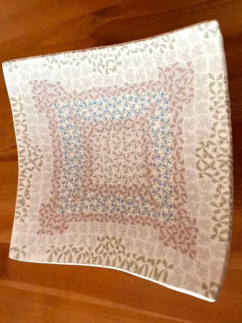 長江哲男　高台皿　　民藝