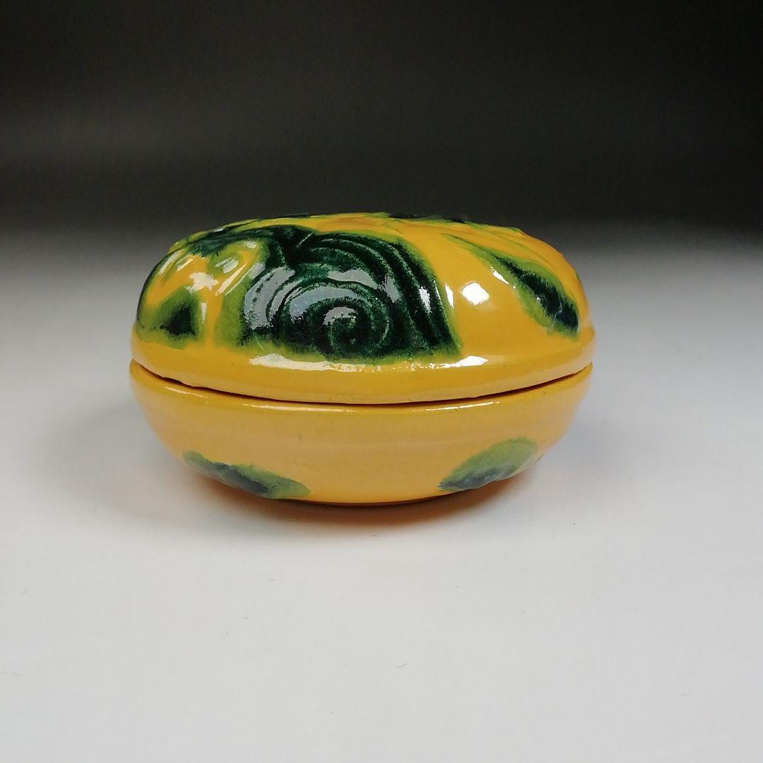 Ｗ１４　香合　『大樋焼』『荒磯』『松雲窯　泉喜仙 造』　共箱　茶道具