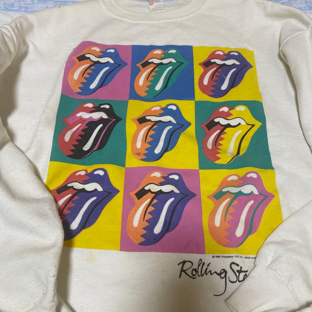 レア！　ローリングストーンズ　初来日記念　トレーナー　スエット　L らリメイクに