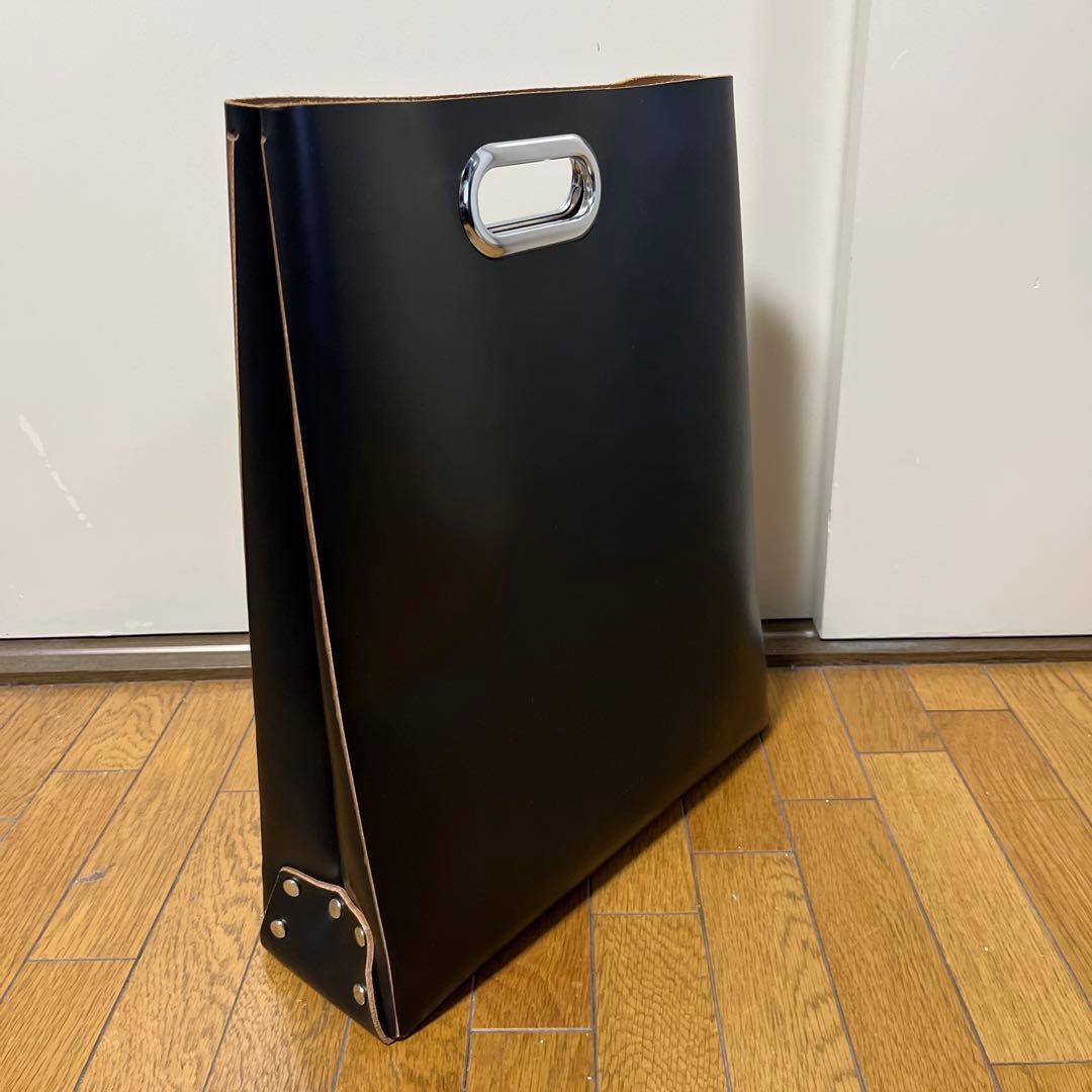 エンダースキーマ Assemble Disc Bag LP 黒 レザーバッグ