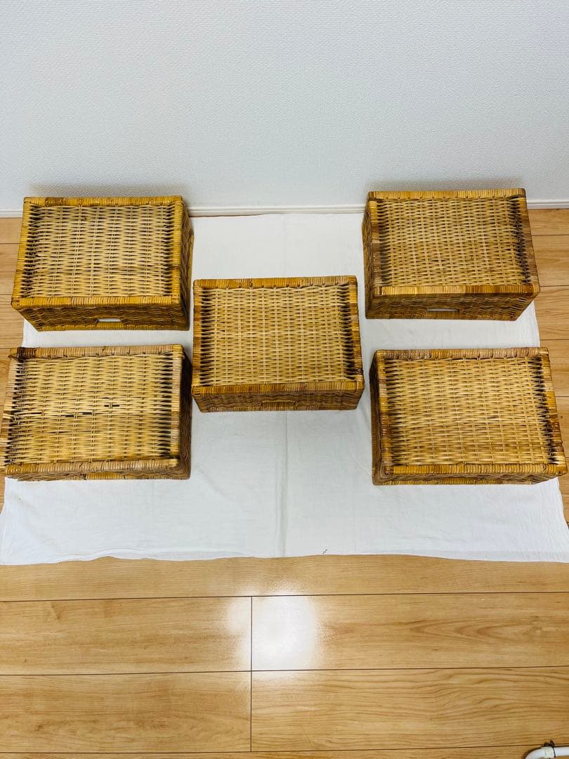 今だけ希望金額で購入可能❗️ラタン 籐家具 アンティーク 五段 チェスト 箪笥