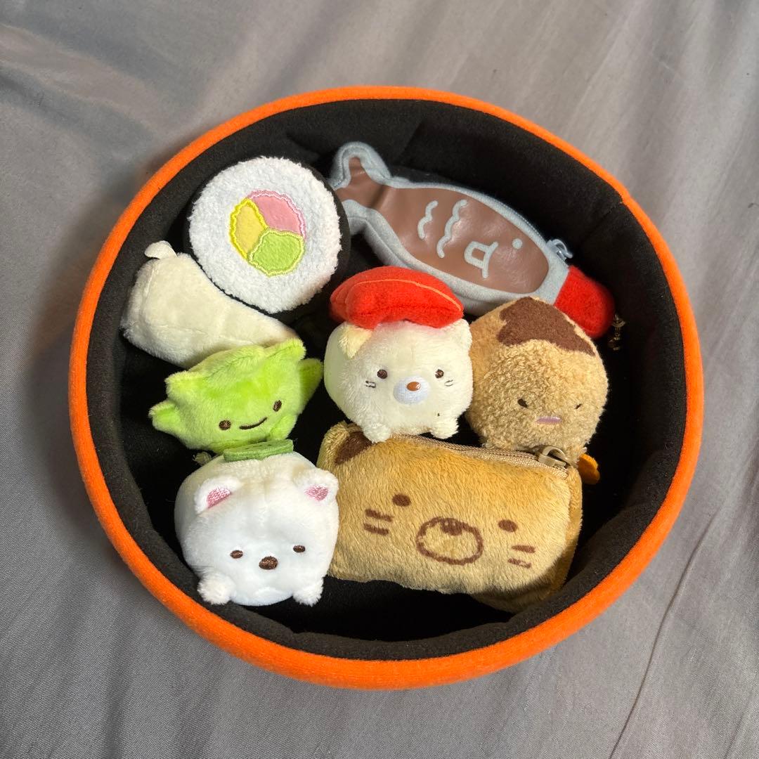 すみっコぐらし 特上寿司桶 ぬいぐるみセット