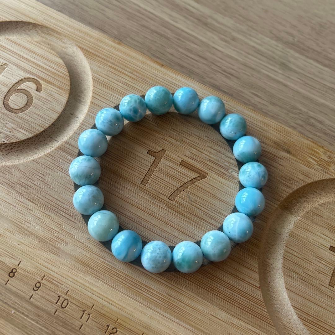 ラリマー ブレスレット ブルーペクトライト11mm ドミニカ産