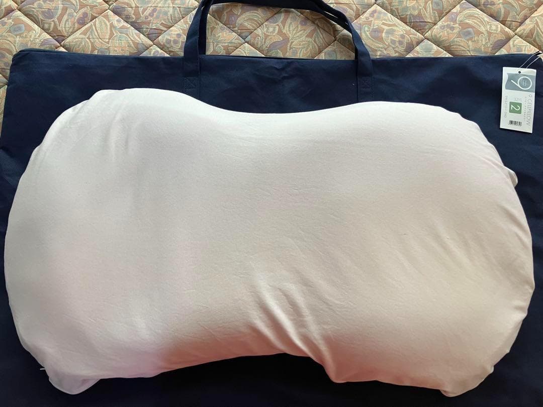 9セルピロー 2号 040 パイプ　ロフテー　枕　カバー付き