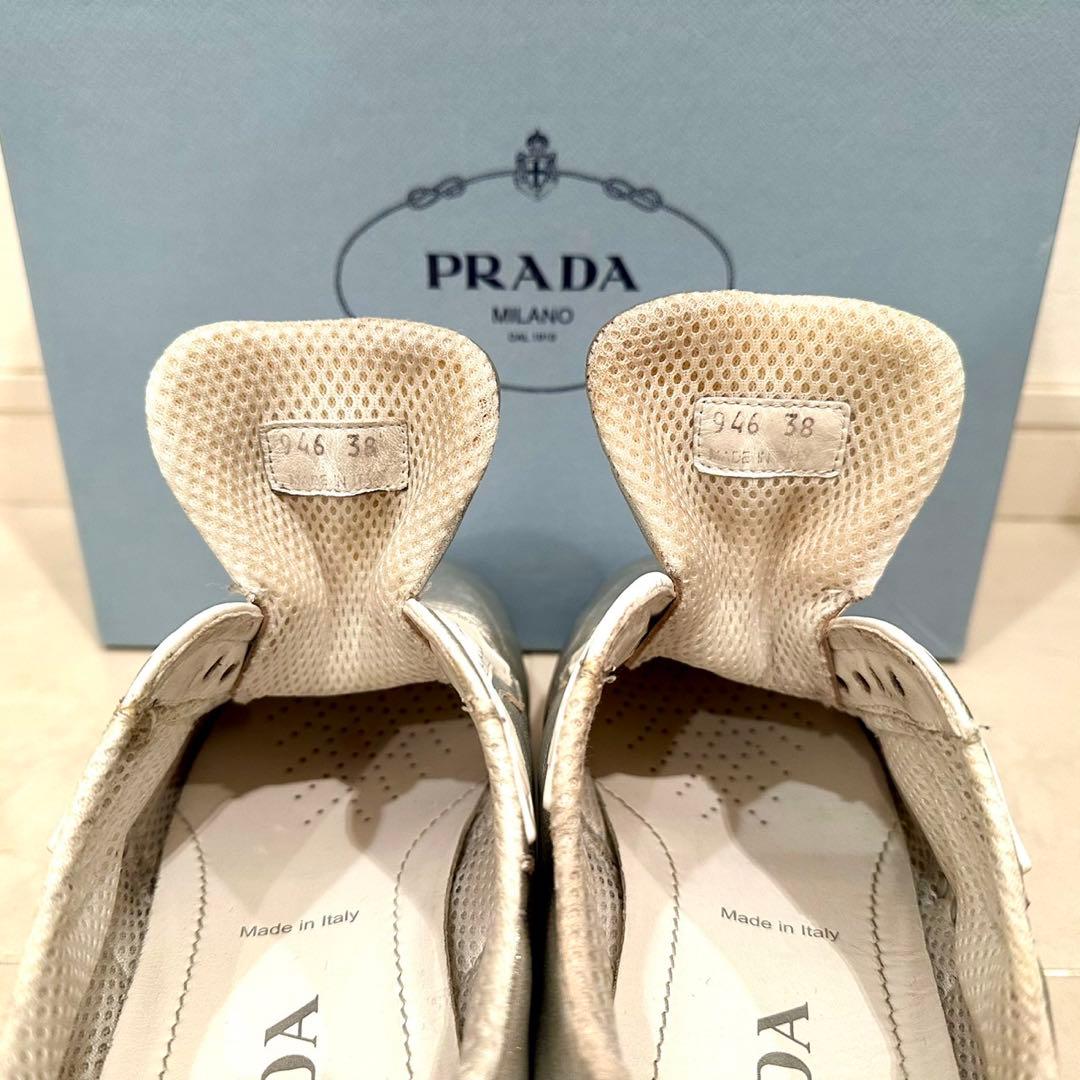 PRADA｜Nappa Leather Cloud Sneakers EU38