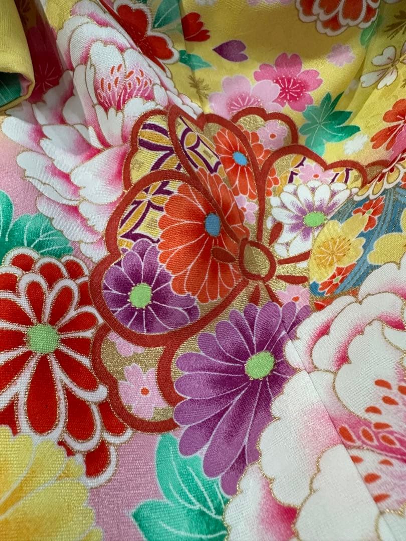 日本製　七五三　7歳　着物　フルセット　和装　和服