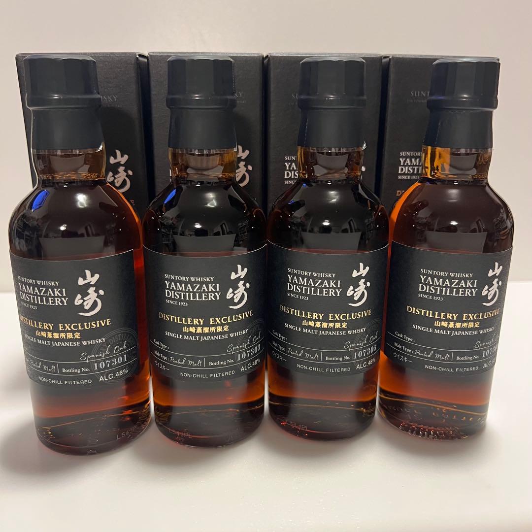 サントリー 山崎蒸溜所限定ウイスキー 180ml 4本