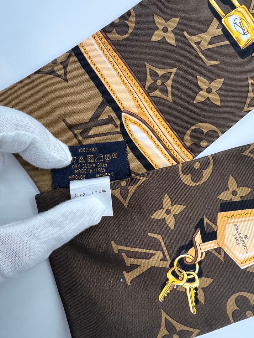 LOUIS VUITTON ブラウン スカーフ